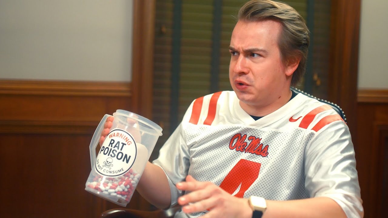 Guy in an ole miss jersey