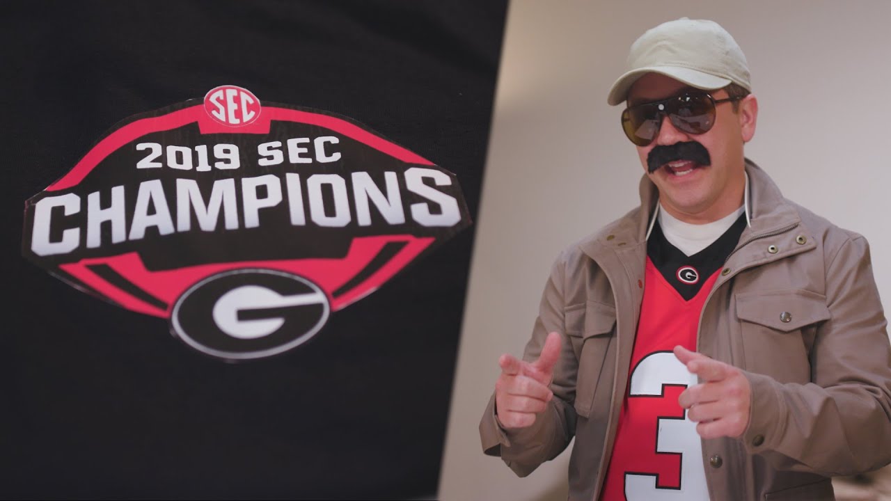 UGA fan in jersey