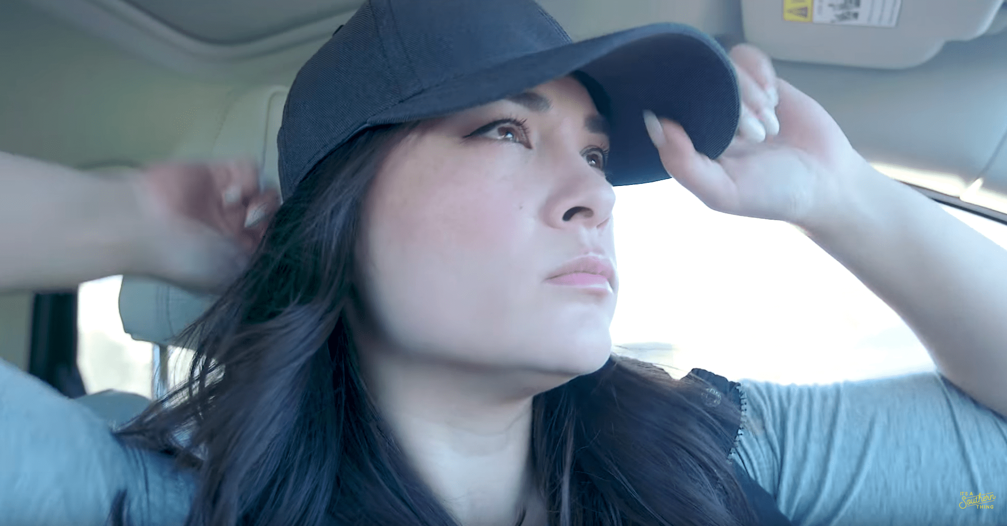 Woman grocery shopping